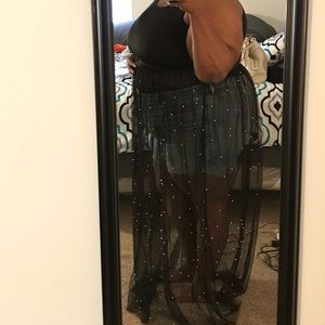 Women’s plus mesh top